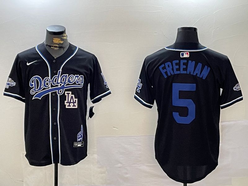 Men Los Angeles Dodgers #5 Freeman Black Game 2024 Nike MLB Jersey style 12025->los angeles dodgers->MLB Jersey